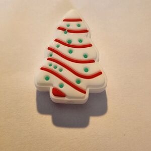 Focal Bead Christmas Snack Cake Beaded Pen Silicone‎ Badge Clip Charm Xmas